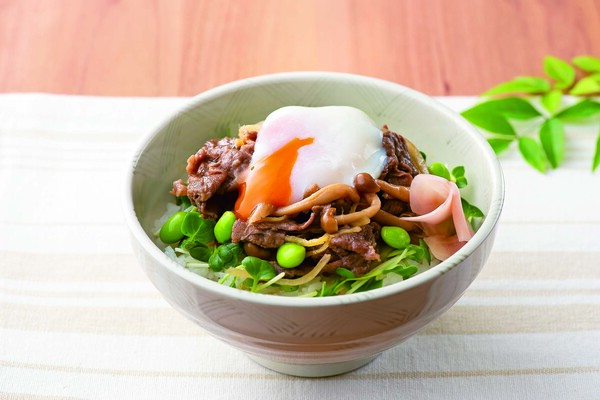 レンジで簡単　さっぱり牛丼