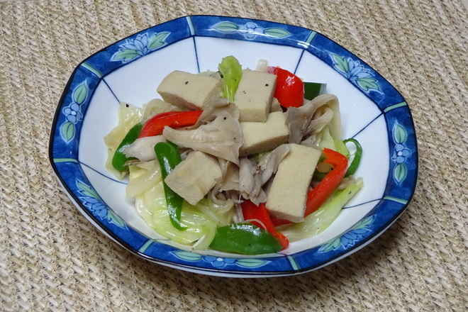 高野豆腐の野菜炒め